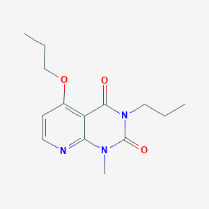molecular formula C14H19N3O3 B2849923 1-methyl-5-propoxy-3-propylpyrido[2,3-d]pyrimidine-2,4(1H,3H)-dione CAS No. 921497-65-6