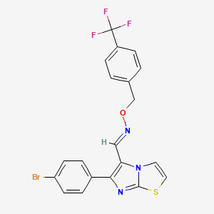 6-(4-bromophenyl)imidazo[2,1-b][1,3]thiazole-5-carbaldehyde O-[4-(trifluoromethyl)benzyl]oxime