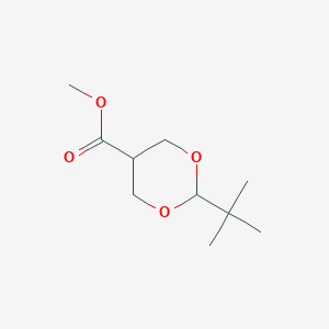 molecular formula C10H18O4 B028500 Methyl 2-tert-butyl-1,3-dioxane-5-carboxylate CAS No. 1159977-17-9