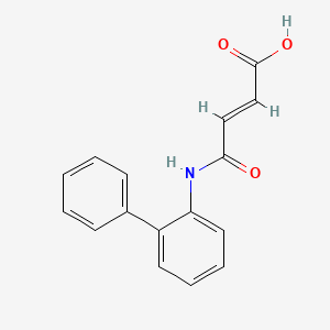 molecular formula C16H13NO3 B2850058 (2E)-4-(biphenyl-2-ylamino)-4-oxobut-2-enoic acid CAS No. 1164564-94-6