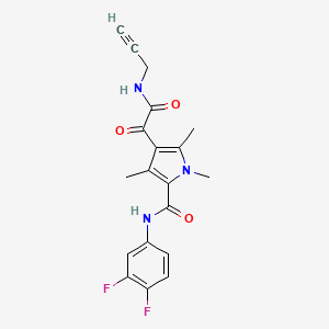 molecular formula C19H17F2N3O3 B2850068 GLP-26 CAS No. 2133017-36-2