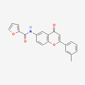 molecular formula C21H15NO4 B2850081 N-[2-(3-methylphenyl)-4-oxo-4H-chromen-6-yl]furan-2-carboxamide CAS No. 923107-04-4