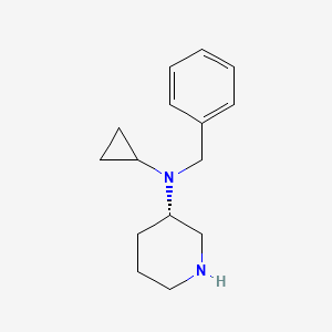 molecular formula C15H22N2 B2850102 (S)-N-Benzyl-N-cyclopropylpiperidin-3-amine CAS No. 1354018-41-9