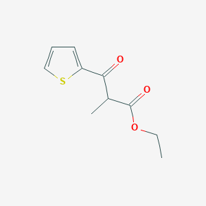 molecular formula C10H12O3S B2850138 Ethyl 2-methyl-3-oxo-3-(thiophen-2-yl)propanoate CAS No. 166180-39-8
