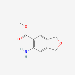 molecular formula C10H11NO3 B2850151 methyl6-amino-1,3-dihydro-2-benzofuran-5-carboxylate CAS No. 872625-35-9