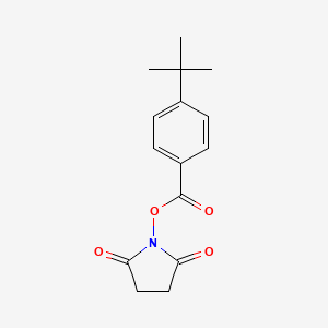 molecular formula C15H17NO4 B2850171 2,5-Dioxopyrrolidin-1-yl 4-(tert-butyl)benzoate CAS No. 141537-23-7