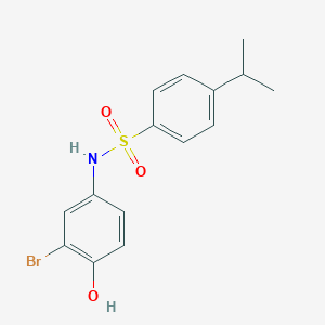 molecular formula C15H16BrNO3S B285022 N-(3-bromo-4-hydroxyphenyl)-4-isopropylbenzenesulfonamide 