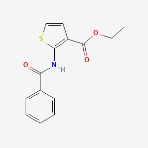 molecular formula C14H13NO3S B2850252 Ethyl 2-benzamidothiophene-3-carboxylate CAS No. 864940-42-1