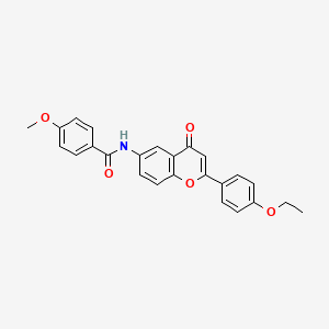 molecular formula C25H21NO5 B2850311 N-[2-(4-ethoxyphenyl)-4-oxo-4H-chromen-6-yl]-4-methoxybenzamide CAS No. 923257-63-0