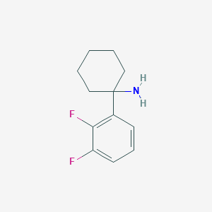 molecular formula C12H15F2N B2850362 1-(2,3-Difluorophenyl)cyclohexan-1-amine CAS No. 1343723-20-5
