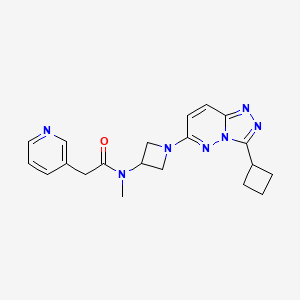 B2850384 N-[1-(3-Cyclobutyl-[1,2,4]triazolo[4,3-b]pyridazin-6-yl)azetidin-3-yl]-N-methyl-2-pyridin-3-ylacetamide CAS No. 2379974-94-2