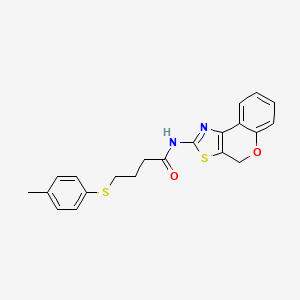 molecular formula C21H20N2O2S2 B2850399 N-(4H-chromeno[4,3-d]thiazol-2-yl)-4-(p-tolylthio)butanamide CAS No. 923081-34-9