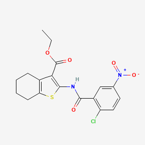 Ethyl 2-(2-chloro-5-nitrobenzamido)-4,5,6,7-tetrahydro-1-benzothiophene-3-carboxylate