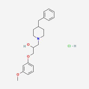 1-(4-Benzylpiperidin-1-yl)-3-(3-methoxyphenoxy)propan-2-ol hydrochloride