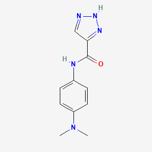 N-(4-(dimethylamino)phenyl)-1H-1,2,3-triazole-5-carboxamide