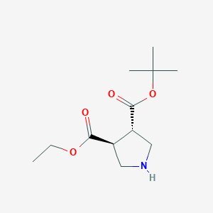 3-O-Tert-butyl 4-O-ethyl (3S,4S)-pyrrolidine-3,4-dicarboxylate