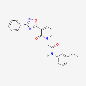 N-(3-ethylphenyl)-2-[2-oxo-3-(3-phenyl-1,2,4-oxadiazol-5-yl)pyridin-1(2H)-yl]acetamide