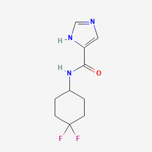molecular formula C10H13F2N3O B2850534 N-(4,4-difluorocyclohexyl)-1H-imidazole-5-carboxamide CAS No. 2034422-72-3