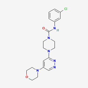 molecular formula C19H23ClN6O2 B2850587 N-(3-chlorophenyl)-4-(5-morpholinopyridazin-3-yl)piperazine-1-carboxamide CAS No. 1448059-76-4