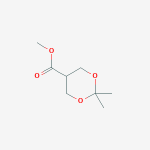 molecular formula C8H14O4 B028507 2,2-二甲基-1,3-二氧六环-5-甲酸甲酯 CAS No. 155818-14-7