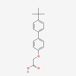 molecular formula C18H20O3 B2850710 2-[4-(4-Tert-butylphenyl)phenoxy]aceticacid CAS No. 1181237-40-0