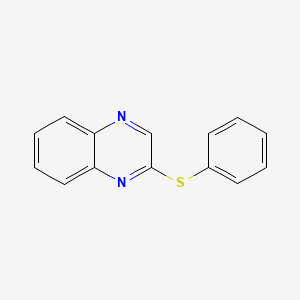 molecular formula C14H10N2S B2850716 2-(Phenylsulfanyl)quinoxaline CAS No. 92061-07-9