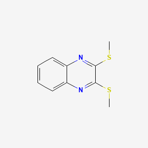 molecular formula C10H10N2S2 B2850743 2,3-Bis(methylsulfanyl)quinoxaline CAS No. 76261-60-4
