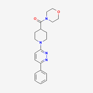 molecular formula C20H24N4O2 B2850780 Morpholino(1-(6-phenylpyridazin-3-yl)piperidin-4-yl)methanone CAS No. 1105230-12-3