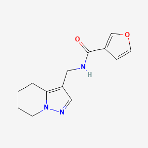 molecular formula C13H15N3O2 B2850837 N-({4H,5H,6H,7H-pyrazolo[1,5-a]pyridin-3-yl}methyl)furan-3-carboxamide CAS No. 2034245-99-1