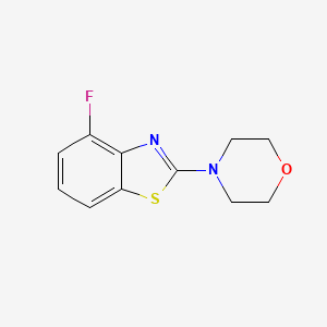 molecular formula C11H11FN2OS B2850846 4-(4-Fluorobenzo[d]thiazol-2-yl)morpholine CAS No. 862977-13-7