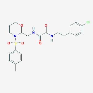 N1-(4-chlorophenethyl)-N2-((3-tosyl-1,3-oxazinan-2-yl)methyl)oxalamide