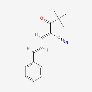 (2E,4E)-2-(2,2-dimethylpropanoyl)-5-phenylpenta-2,4-dienenitrile