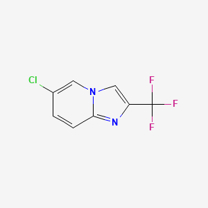 molecular formula C8H4ClF3N2 B2850885 6-Chloro-2-(trifluoromethyl)imidazo[1,2-a]pyridine CAS No. 189116-20-9