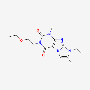 3-(2-ethoxyethyl)-8-ethyl-1,7-dimethyl-1H-imidazo[2,1-f]purine-2,4(3H,8H)-dione