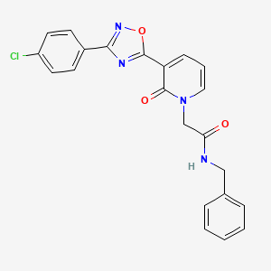 N-benzyl-2-(3-(3-(4-chlorophenyl)-1,2,4-oxadiazol-5-yl)-2-oxopyridin-1(2H)-yl)acetamide