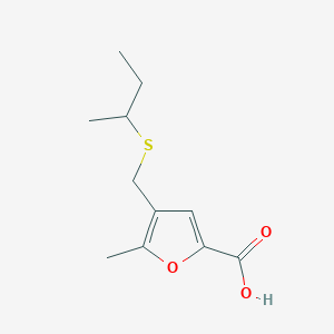 4-[(Sec-butylsulfanyl)methyl]-5-methyl-2-furoic acid