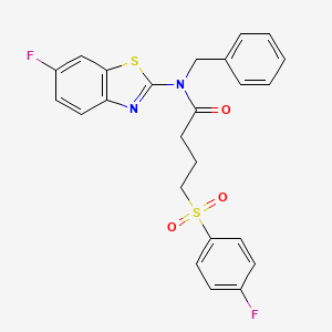N-benzyl-N-(6-fluorobenzo[d]thiazol-2-yl)-4-((4-fluorophenyl)sulfonyl)butanamide