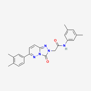 molecular formula C23H23N5O2 B2850954 N-(3,5-dimethylphenyl)-2-[6-(3,4-dimethylphenyl)-3-oxo-2H,3H-[1,2,4]triazolo[4,3-b]pyridazin-2-yl]acetamide CAS No. 1251630-91-7