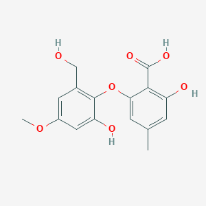 molecular formula C16H16O7 B2850955 barceloneic acid A CAS No. 167875-40-3