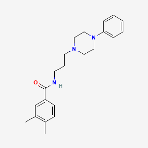 3,4-dimethyl-N-(3-(4-phenylpiperazin-1-yl)propyl)benzamide