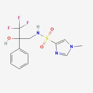 1-methyl-N-(3,3,3-trifluoro-2-hydroxy-2-phenylpropyl)-1H-imidazole-4-sulfonamide