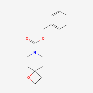 molecular formula C15H19NO3 B2850978 Benzyl 1-oxa-7-azaspiro[3.5]nonane-7-carboxylate CAS No. 1864060-35-4