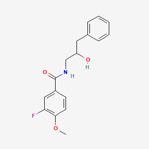 molecular formula C17H18FNO3 B2850981 3-fluoro-N-(2-hydroxy-3-phenylpropyl)-4-methoxybenzamide CAS No. 1795296-50-2