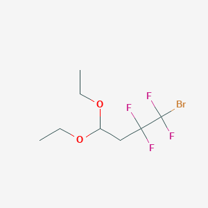molecular formula C8H13BrF4O2 B2850986 1-Bromo-4,4-diethoxy-1,1,2,2-tetrafluorobutane CAS No. 2305255-43-8