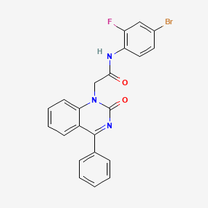 molecular formula C22H15BrFN3O2 B2850996 N-(4-bromo-2-fluorophenyl)-2-(2-oxo-4-phenyl-1,2-dihydroquinazolin-1-yl)acetamide CAS No. 941877-08-3