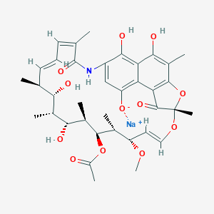 molecular formula C37H46NNaO12 B028510 Rifamycin sodium CAS No. 14897-39-3
