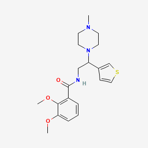 2,3-dimethoxy-N-(2-(4-methylpiperazin-1-yl)-2-(thiophen-3-yl)ethyl)benzamide