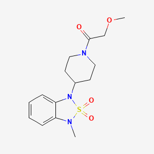 2-methoxy-1-(4-(3-methyl-2,2-dioxidobenzo[c][1,2,5]thiadiazol-1(3H)-yl)piperidin-1-yl)ethanone