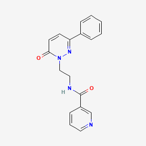N-(2-(6-oxo-3-phenylpyridazin-1(6H)-yl)ethyl)nicotinamide
