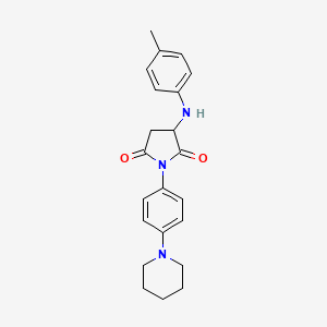 1-(4-(Piperidin-1-yl)phenyl)-3-(p-tolylamino)pyrrolidine-2,5-dione
